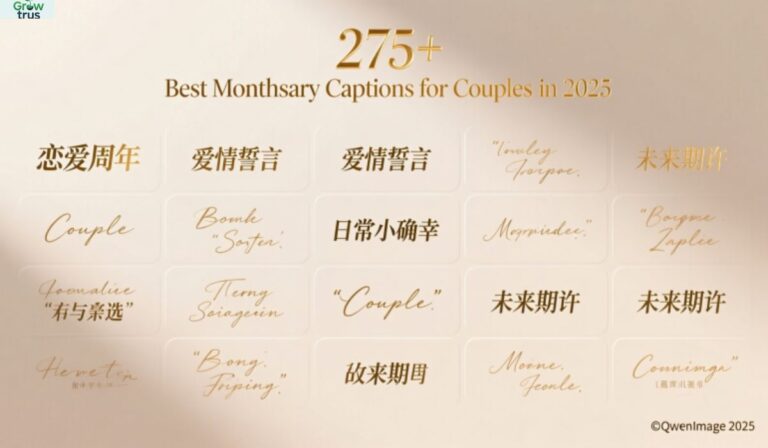 Best Monthsary Captions for Couples