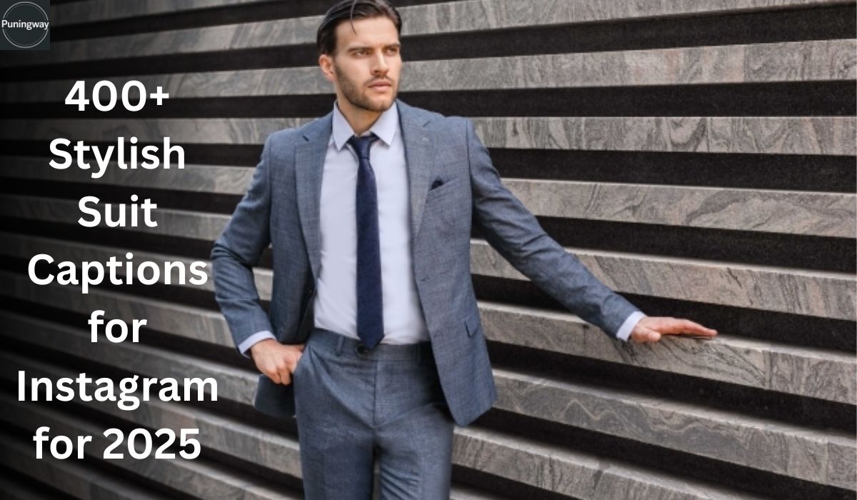 Stylish Suit Captions for Instagram