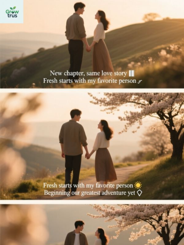 Captions Celebrating New Beginnings Together