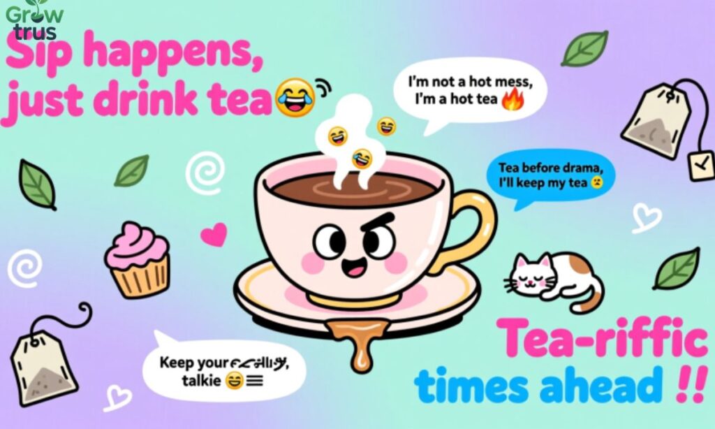 Funny Tea Captions for Instagram