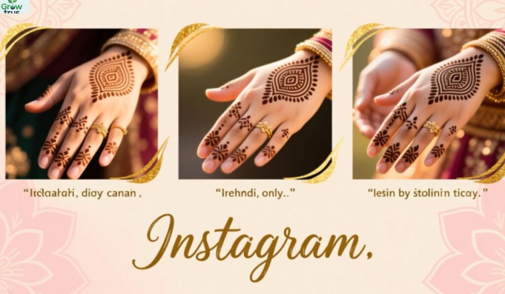 Mehndi Captions for Instagram in English
