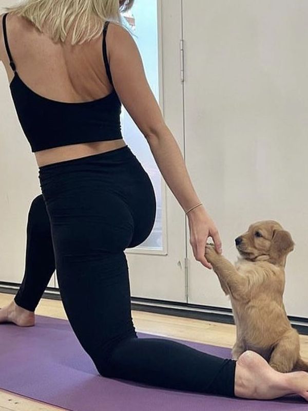 Puppy Yoga Captions