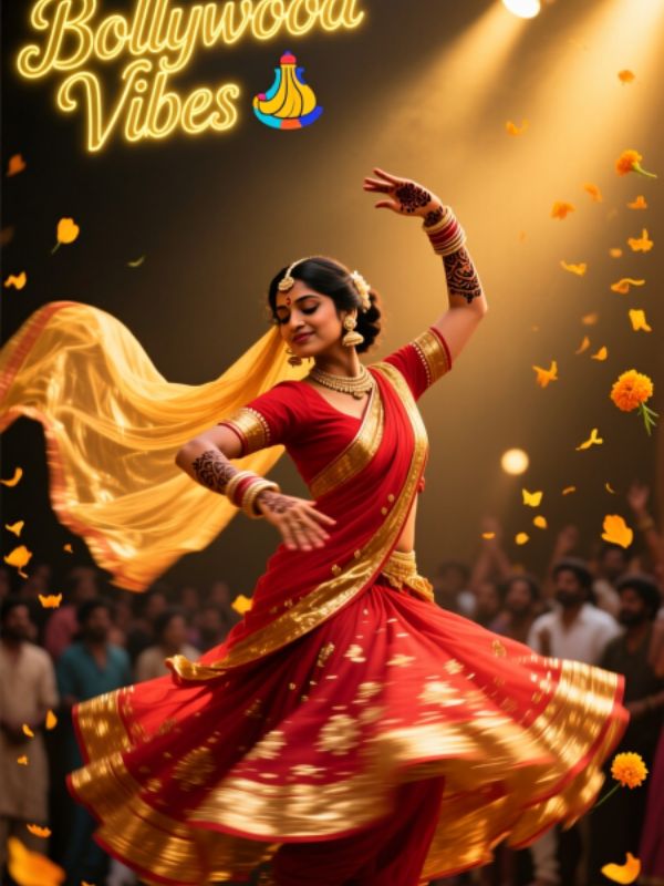 Short Dance Captions for Bollywood Dance