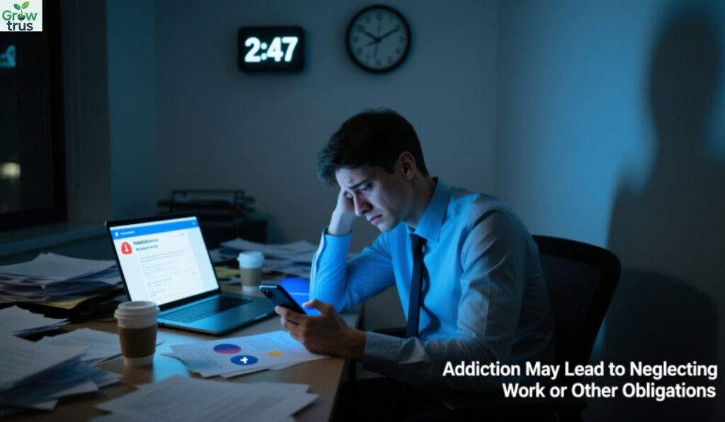 Porn Addiction May Lead to Neglecting Work or Other Obligations